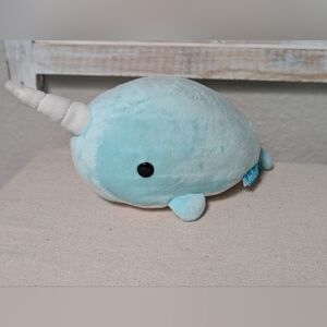 Bellzi Narwhal Blue Plush 11" Collectibles Designer Stuffed Animal Soft